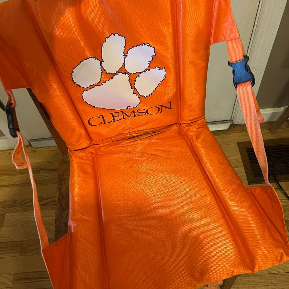 Canvas Clemson Stadium Seats with Some Back Support